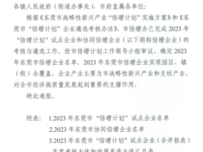 屢獲殊榮！國(guó)亨公司再次入選“倍增計(jì)劃”企業(yè)